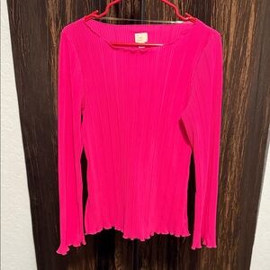 a new day Fuchsia Long Sleeve Top